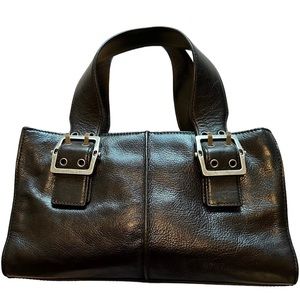 Hype Black Leather Y2K EUC Satchel Bag